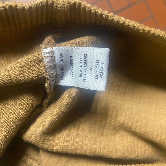 Altar'd State Brown Tan Corduroy Button-Fly Mini Skirt Women's Size Medium - Picture 6 of 6